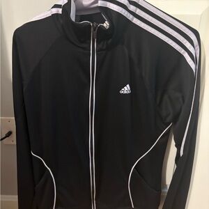Adidas Black and White Track Jacket